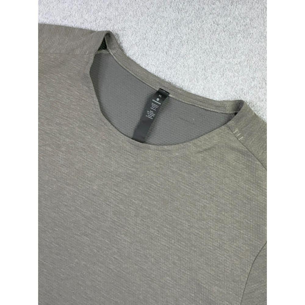 Lululemon Soft Jersey Short‎ Sleeve Women's Size XL T Shirt Gym Running Olive